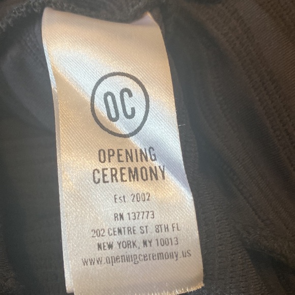 Opening Ceremony Ruffle Wavy Ribbed Black Skirt Size Medium - Picture 8 of 14